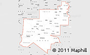 Silver Style Simple Map of ZIP codes starting with 797