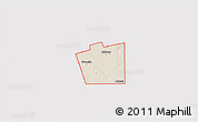 Shaded Relief 3D Map of ZIP code 79713, cropped outside