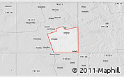 Silver Style 3D Map of ZIP code 79713