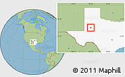 Savanna Style Location Map of ZIP code 79713, highlighted state