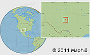 Savanna Style Location Map of ZIP code 79713