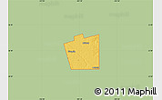 Savanna Style Map of ZIP code 79713, single color outside