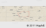 Shaded Relief Panoramic Map of ZIP code 79713