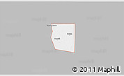 Gray 3D Map of ZIP code 79749, single color outside
