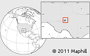 Blank Location Map of ZIP code 79749, highlighted country, highlighted county