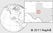 Blank Location Map of ZIP code 79749, highlighted county, highlighted state