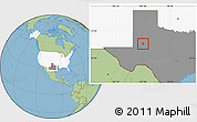 Savanna Style Location Map of ZIP code 79749, highlighted country, highlighted state