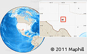 Shaded Relief Location Map of ZIP code 79749, highlighted country, highlighted county