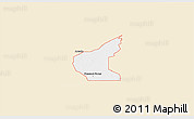 Classic Style 3D Map of ZIP code 79766, single color outside