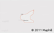 Silver Style 3D Map of ZIP code 79766, single color outside