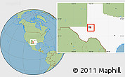 Savanna Style Location Map of ZIP code 79766, highlighted county, highlighted state