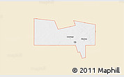 Classic Style 3D Map of ZIP code 79782, single color outside