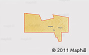 Physical 3D Map of ZIP code 79782, cropped outside