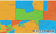 Political 3D Map of ZIP code 79782