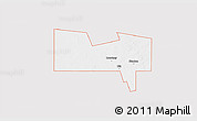 Silver Style 3D Map of ZIP code 79782, single color outside