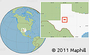Savanna Style Location Map of ZIP code 79782, highlighted state
