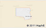 Classic Style 3D Map of ZIP code 79783, single color outside