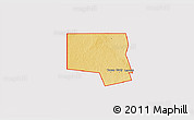 Physical 3D Map of ZIP code 79783, cropped outside