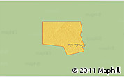 Savanna Style 3D Map of ZIP code 79783, single color outside