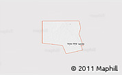 Silver Style 3D Map of ZIP code 79783, single color outside