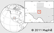 Blank Location Map of ZIP code 79783, highlighted state