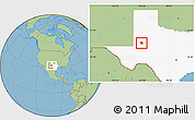Savanna Style Location Map of ZIP code 79783, highlighted state