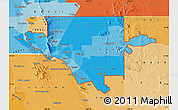 Political Shades Map of ZIP codes starting with 799