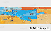 Political Shades Panoramic Map of ZIP codes starting with 799