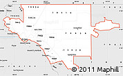 Silver Style Simple Map of ZIP codes starting with 799