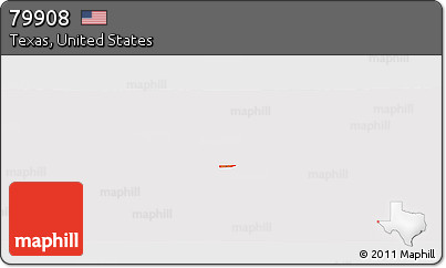 Physical Panoramic Map of ZIP Code 79908, cropped outside