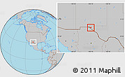 Gray Location Map of ZIP code 79928