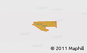 Physical Panoramic Map of ZIP code 79928, cropped outside
