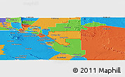 Political Panoramic Map of ZIP code 79928