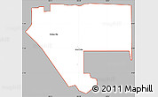 Gray Simple Map of ZIP code 79928, cropped outside