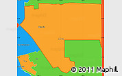 Political Simple Map of ZIP code 79928
