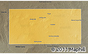 Physical 3D Map of Andrews County, darken, semi-desaturated