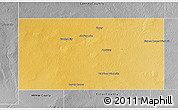 Physical 3D Map of Andrews County, desaturated