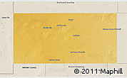 Physical 3D Map of Andrews County, shaded relief outside