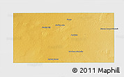 Physical 3D Map of Andrews County, single color outside