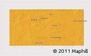 Political 3D Map of Andrews County, cropped outside