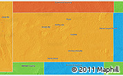 Political 3D Map of Andrews County