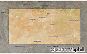 Satellite 3D Map of Andrews County, darken, semi-desaturated