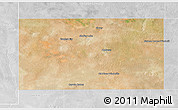 Satellite 3D Map of Andrews County, lighten, desaturated