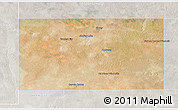 Satellite 3D Map of Andrews County, lighten, semi-desaturated