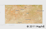 Satellite 3D Map of Andrews County, single color outside