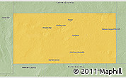 Savanna Style 3D Map of Andrews County