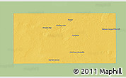 Savanna Style 3D Map of Andrews County, single color outside