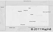 Silver Style 3D Map of Andrews County