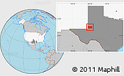 Gray Location Map of Andrews County, highlighted country, highlighted parent region