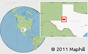 Savanna Style Location Map of Andrews County, highlighted parent region